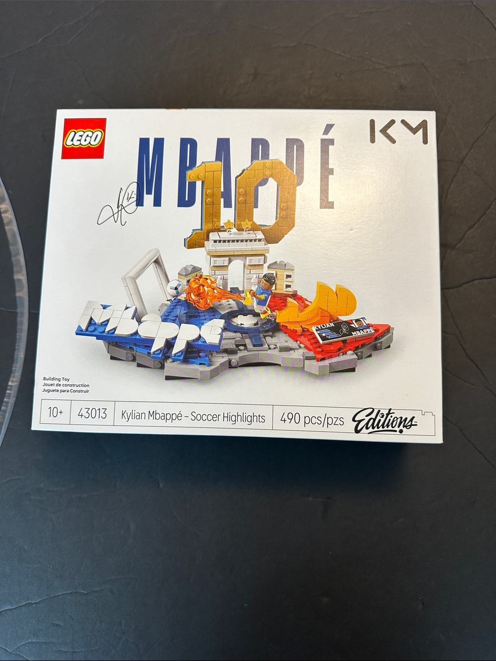 LEGO White Blue Red Gold Kylian Mbappé Soccer Highlights Set